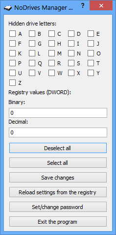 NoDrivesManager
